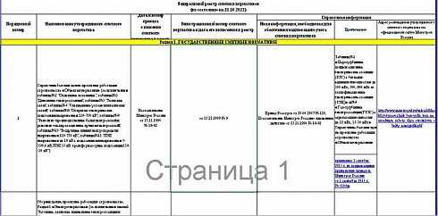 Федеральный реестр сметных нормативов на 31.10.2022 г.